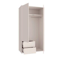 Garderobenschrank >ALICE SPRINGS< in Sand - 114,5x214,3x60cm (BxHxT)