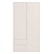 Garderobenschrank >ALICE SPRINGS< in Sand - 114,5x214,3x60cm (BxHxT)