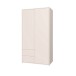 Garderobenschrank >ALICE SPRINGS< in Sand - 114,5x214,3x60cm (BxHxT)