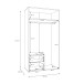 Garderobenschrank >ALICE SPRINGS< in Sand - 114,5x214,3x60cm (BxHxT)