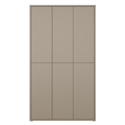 Schuhschrank >ALICE SPRINGS< in Taupe - 109,2x191,9x34,9cm (BxHxT)