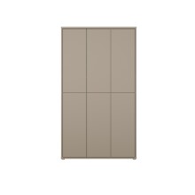 Schuhschrank >ALICE SPRINGS< in Taupe - 109,2x191,9x34,9cm (BxHxT)