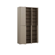 Schuhschrank >ALICE SPRINGS< in Taupe - 109,2x191,9x34,9cm (BxHxT)
