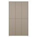 Schuhschrank >ALICE SPRINGS< in Taupe - 109,2x191,9x34,9cm (BxHxT)