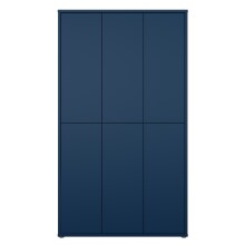 Schuhschrank >ALICE SPRINGS< in Nachtblau - 109,2x191,9x34,9cm (BxHxT)
