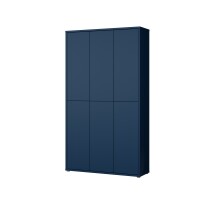 Schuhschrank >ALICE SPRINGS< in Nachtblau - 109,2x191,9x34,9cm (BxHxT)