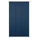 Schuhschrank >ALICE SPRINGS< in Nachtblau - 109,2x191,9x34,9cm (BxHxT)