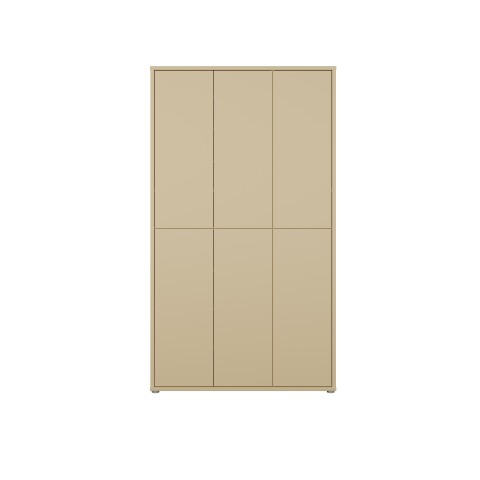 Garderobenschrank >ALICE SPRINGS< in Buttergelb - 109,2x191,9x34,9cm (BxHxT)