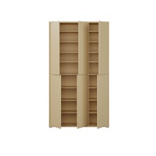 Garderobenschrank >ALICE SPRINGS< in Buttergelb - 109,2x191,9x34,9cm (BxHxT)