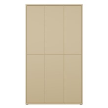 Garderobenschrank >ALICE SPRINGS< in Buttergelb - 109,2x191,9x34,9cm (BxHxT)