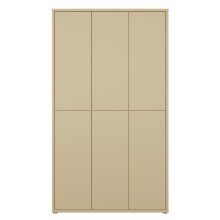 Garderobenschrank >ALICE SPRINGS< in Buttergelb - 109,2x191,9x34,9cm (BxHxT)