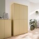 Garderobenschrank >ALICE SPRINGS< in Buttergelb - 109,2x191,9x34,9cm (BxHxT)