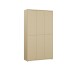 Garderobenschrank >ALICE SPRINGS< in Buttergelb - 109,2x191,9x34,9cm (BxHxT)