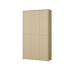 Garderobenschrank >ALICE SPRINGS< in Buttergelb - 109,2x191,9x34,9cm (BxHxT)