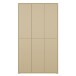 Garderobenschrank >ALICE SPRINGS< in Buttergelb - 109,2x191,9x34,9cm (BxHxT)