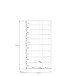 Garderobenschrank >ALICE SPRINGS< in Buttergelb - 109,2x191,9x34,9cm (BxHxT)