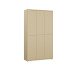 Garderobenschrank >ALICE SPRINGS< in Buttergelb - 109,2x191,9x34,9cm (BxHxT)