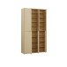 Garderobenschrank >ALICE SPRINGS< in Buttergelb - 109,2x191,9x34,9cm (BxHxT)