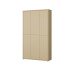 Garderobenschrank >ALICE SPRINGS< in Buttergelb - 109,2x191,9x34,9cm (BxHxT)
