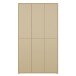 Garderobenschrank >ALICE SPRINGS< in Buttergelb - 109,2x191,9x34,9cm (BxHxT)
