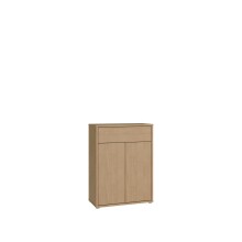 Schuhkommode >ALICE SPRINGS< in Elegancia Eiche Dekor - 74,5x99,1x34,9cm (BxHxT)
