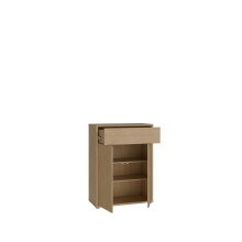 Schuhkommode >ALICE SPRINGS< in Elegancia Eiche Dekor - 74,5x99,1x34,9cm (BxHxT)