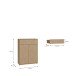 Schuhkommode >ALICE SPRINGS< in Elegancia Eiche Dekor - 74,5x99,1x34,9cm (BxHxT)