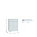 Schuhkommode >ALICE SPRINGS< in Secret grey - 74,5x99,1x34,9cm (BxHxT)