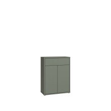 Schuhkommode >ALICE SPRINGS< in Salbei - 74,5x99,1x34,9cm (BxHxT)