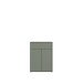 Schuhkommode >ALICE SPRINGS< in Salbei - 74,5x99,1x34,9cm (BxHxT)
