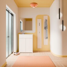 Schuhkommode >ALICE SPRINGS< in Sand - 74,5x99,1x34,9cm (BxHxT)