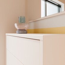 Schuhkommode >ALICE SPRINGS< in Sand - 74,5x99,1x34,9cm (BxHxT)