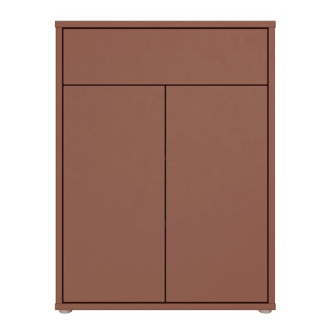 Schuhkommode >ALICE SPRINGS< in Terrakotta - 74,5x99,1x34,9cm (BxHxT)