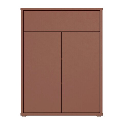 Schuhkommode >ALICE SPRINGS< in Terrakotta - 74,5x99,1x34,9cm (BxHxT)