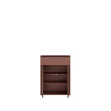 Schuhkommode >ALICE SPRINGS< in Terrakotta - 74,5x99,1x34,9cm (BxHxT)