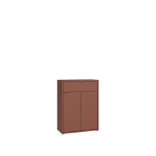 Schuhkommode >ALICE SPRINGS< in Terrakotta - 74,5x99,1x34,9cm (BxHxT)