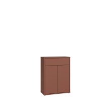 Schuhkommode >ALICE SPRINGS< in Terrakotta - 74,5x99,1x34,9cm (BxHxT)