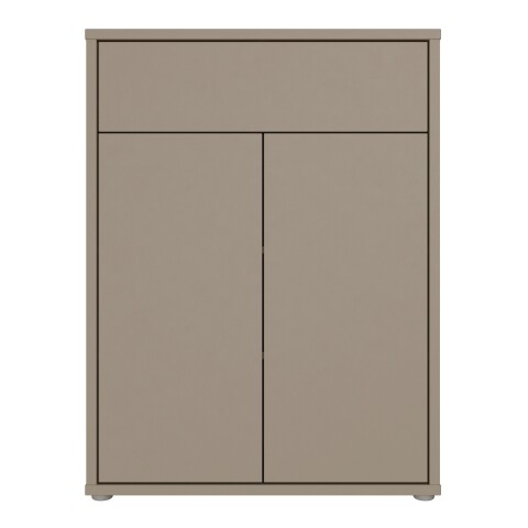 Schuhkommode >ALICE SPRINGS< in Taupe - 74,5x99,1x34,9cm (BxHxT)