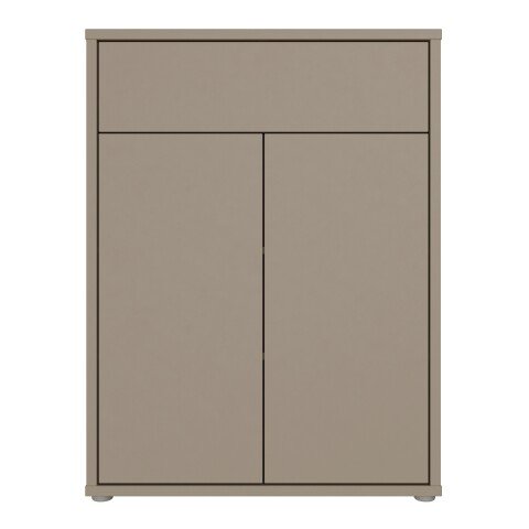 Schuhkommode >ALICE SPRINGS< in Taupe - 74,5x99,1x34,9cm (BxHxT)