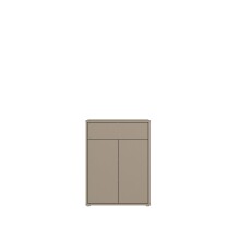 Schuhkommode >ALICE SPRINGS< in Taupe - 74,5x99,1x34,9cm (BxHxT)