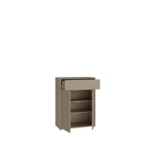 Schuhkommode >ALICE SPRINGS< in Taupe - 74,5x99,1x34,9cm (BxHxT)