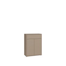 Schuhkommode >ALICE SPRINGS< in Taupe - 74,5x99,1x34,9cm (BxHxT)
