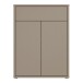 Schuhkommode >ALICE SPRINGS< in Taupe - 74,5x99,1x34,9cm (BxHxT)