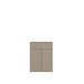 Schuhkommode >ALICE SPRINGS< in Taupe - 74,5x99,1x34,9cm (BxHxT)