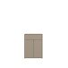 Schuhkommode >ALICE SPRINGS< in Taupe - 74,5x99,1x34,9cm (BxHxT)