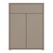 Schuhkommode >ALICE SPRINGS< in Taupe - 74,5x99,1x34,9cm (BxHxT)