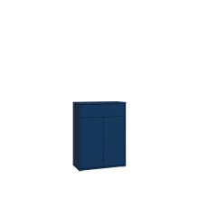Schuhkommode >ALICE SPRINGS< in Nachtblau - 74,5x99,1x34,9cm (BxHxT)