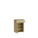 Schuhkommode >ALICE SPRINGS< in Buttergelb - 74,5x99,1x34,9cm (BxHxT)