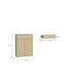 Schuhkommode >ALICE SPRINGS< in Buttergelb - 74,5x99,1x34,9cm (BxHxT)