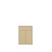 Schuhkommode >ALICE SPRINGS< in Buttergelb - 74,5x99,1x34,9cm (BxHxT)